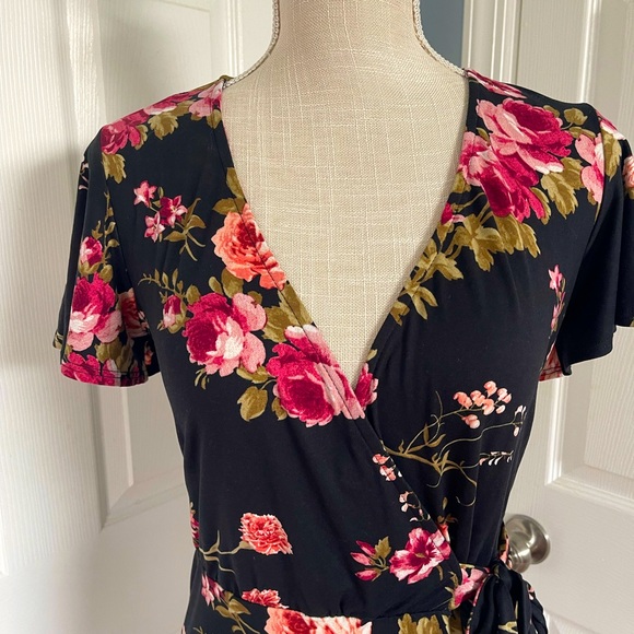 Fortune + Ivy high/low faux-wrap dress - Picture 4 of 4